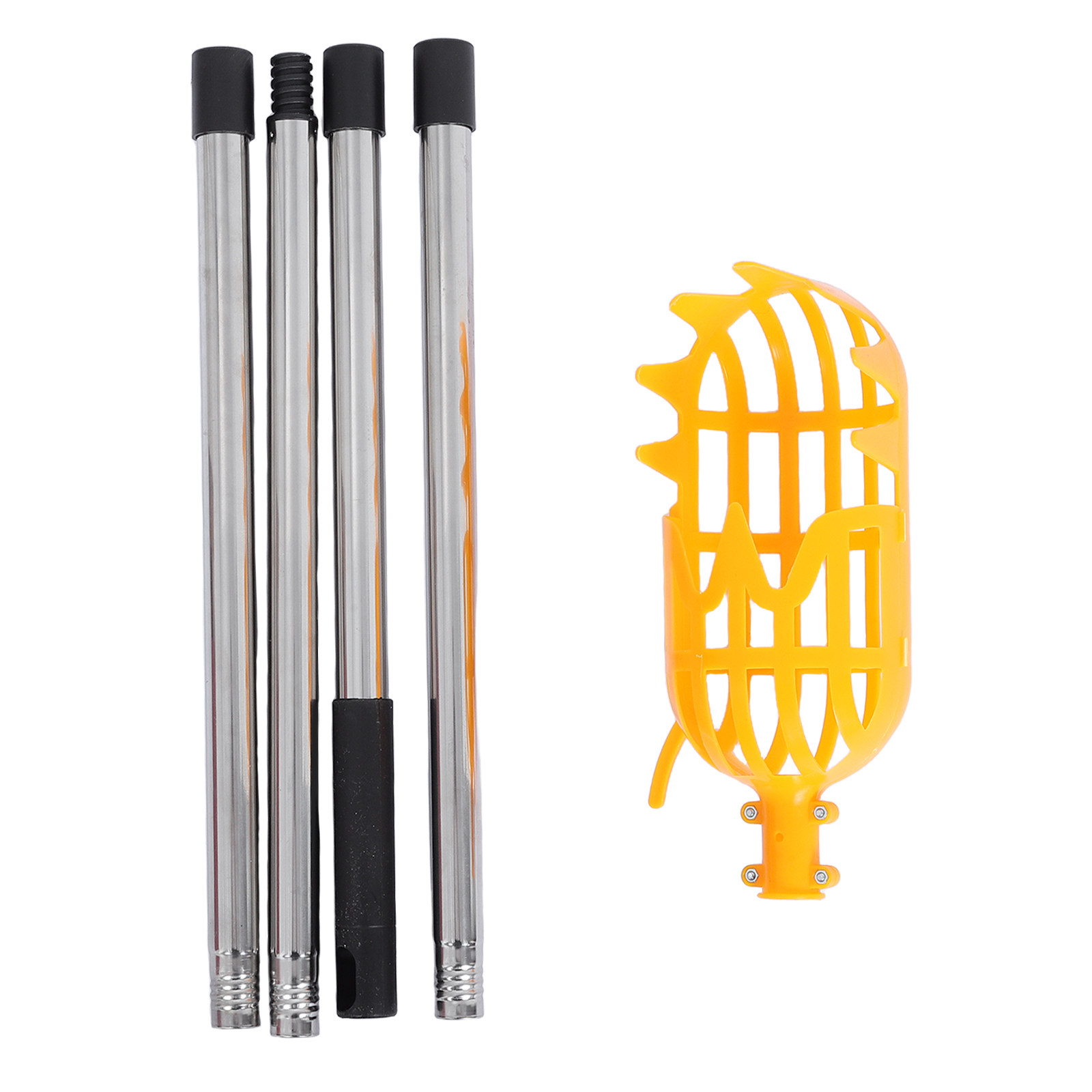 Fruit Picker Basket Telescopic Pole - 1Set Versatile Fruit Picker Pole 5.3ft