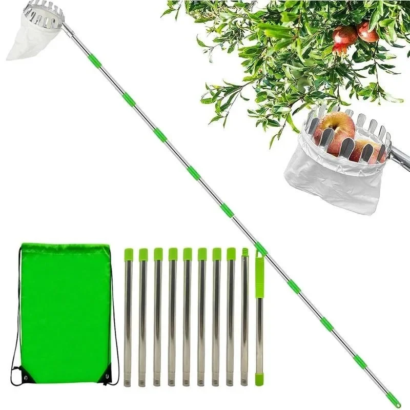 Fruit Picker Basket Telescopic Pole - Fruit Picker High Altitude with Basket