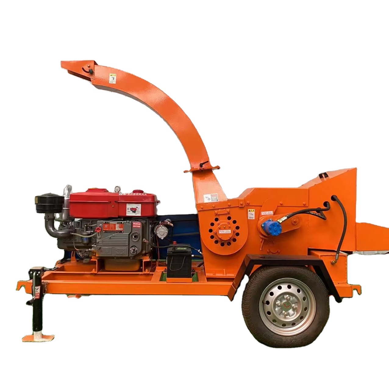Garden Branch Shredder Wood Chipper - Mobile 32/102HP China Hydraulic Feed Garden