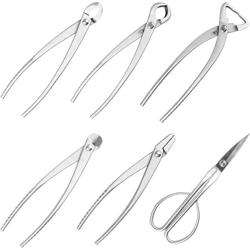 Bonsai Tool Set Stainless Carbon Steel - A01F-6 Piece Bonsai Pruning Tool Set