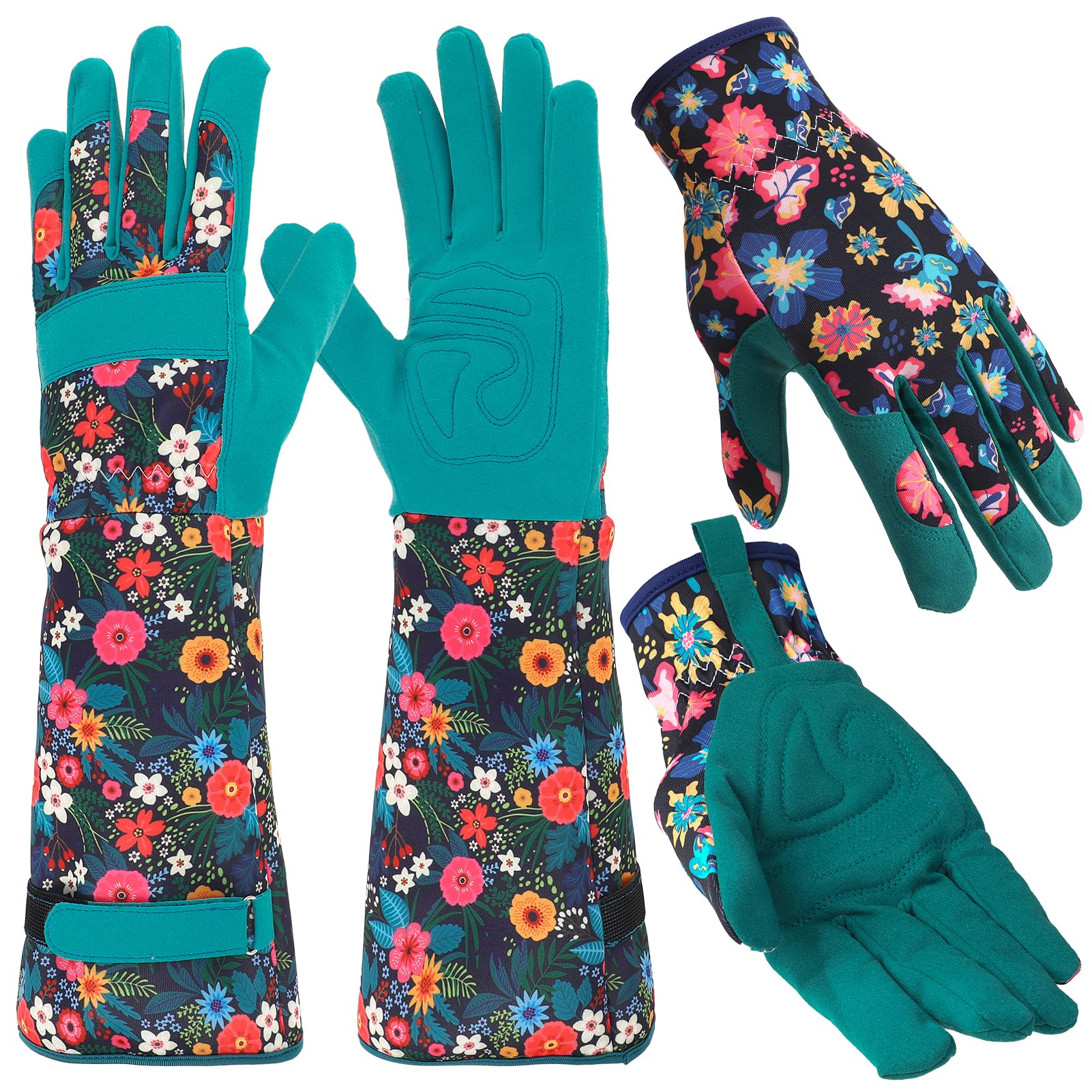 Gardening Gloves Thorn Proof Leather - 2 Pairs Gardening Gloves Thorn Proof