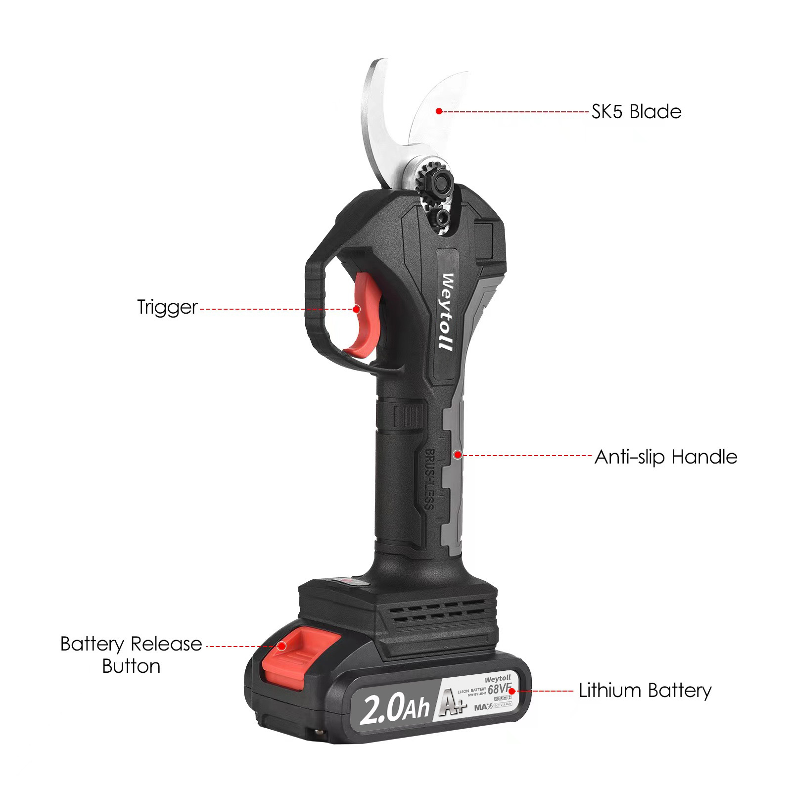 21V Brushless Cordless Electri - Cordless Electric Pruning Shears 30Mm 评论和价格