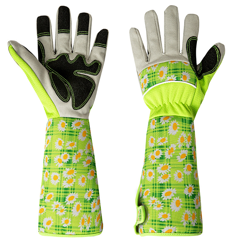 Womens Gardening Gloves Long S - Gardening Gloves Thorn Proof Leather 评论和价格