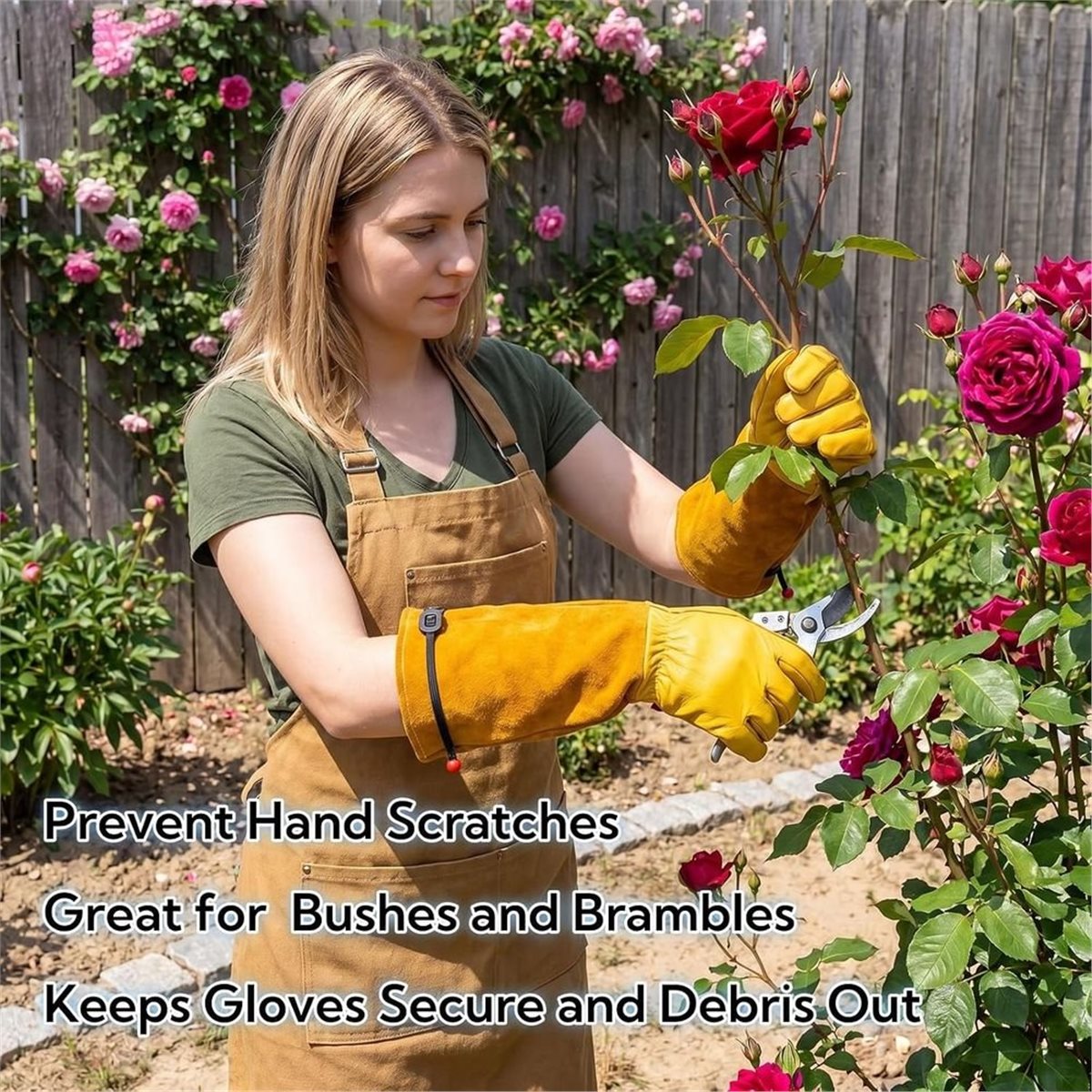 Thorn Proof Gardening Gloves f - Gardening Gloves Thorn Proof Leather 评论和价格