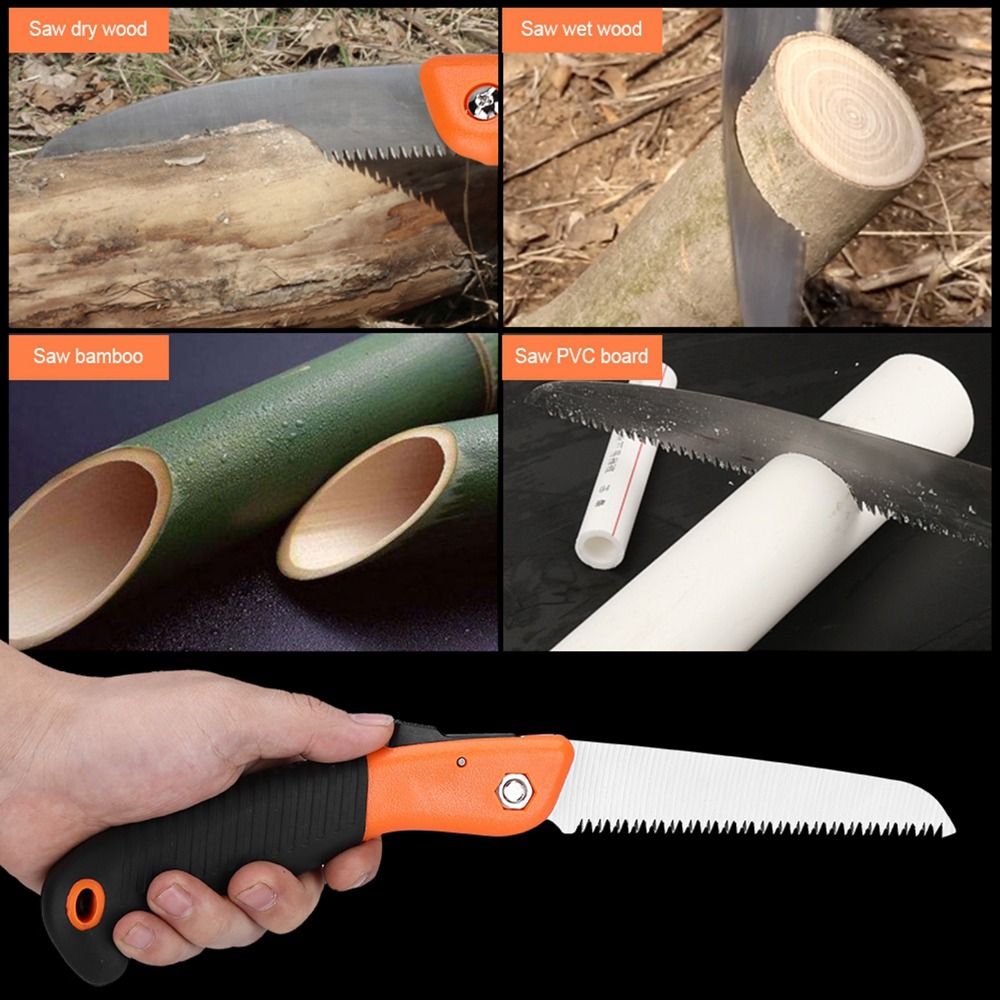 Orange Folding Pruning Saw Man - Pruning Saw Folding Hand Saw Tree 评论和价格