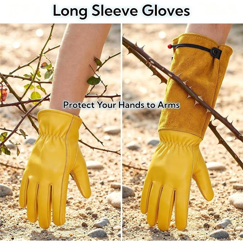 B23B Thorn-Proof Breathable Lo - Gardening Gloves Thorn Proof Leather 评论和价格