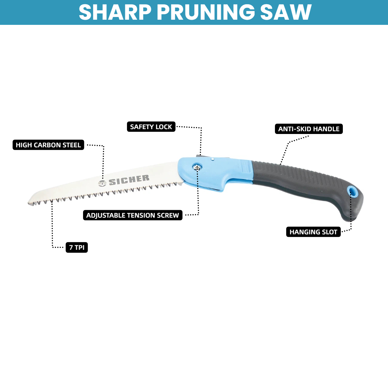 6 Inch Folding Pruning Saw Hig - Pruning Saw Folding Hand Saw Tree 评论和价格