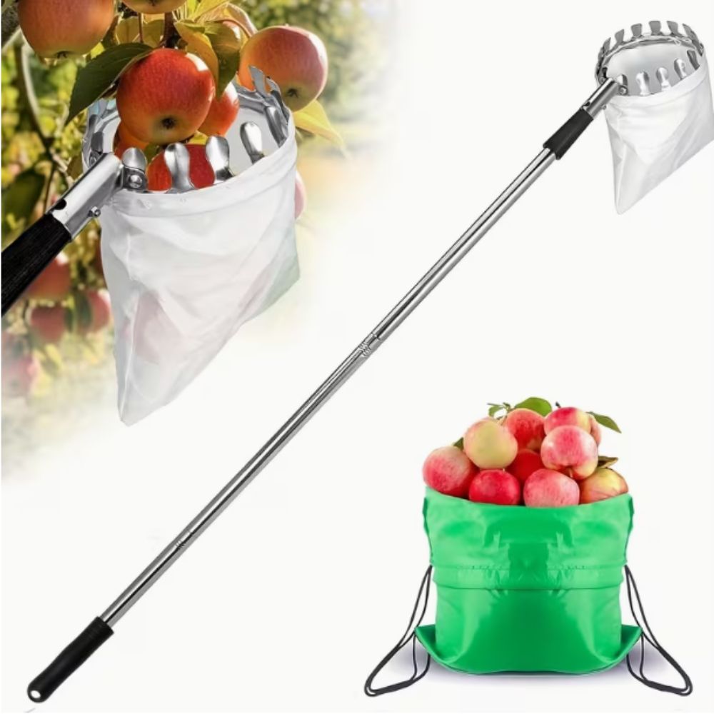 Stainless Steel Fruit Picker M - Fruit Picker Basket Telescopic Pole 评论和价格