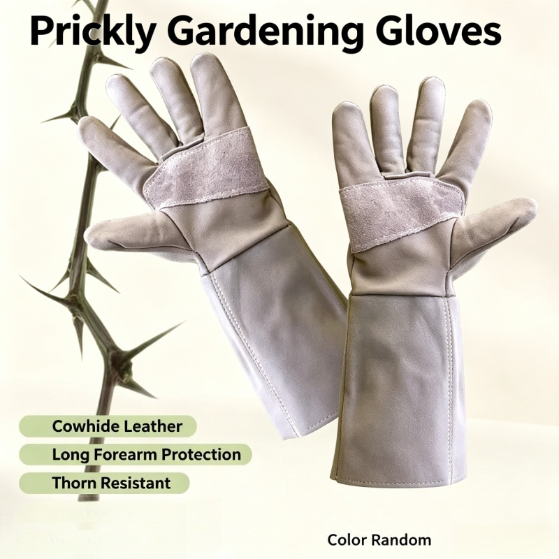 Professional Cowhide Anti Thor - Gardening Gloves Thorn Proof Leather 评论和价格