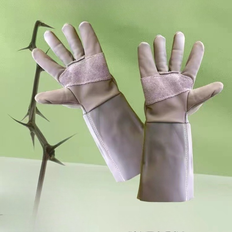 Professional Cowhide Anti Thor - Gardening Gloves Thorn Proof Leather 评论和价格