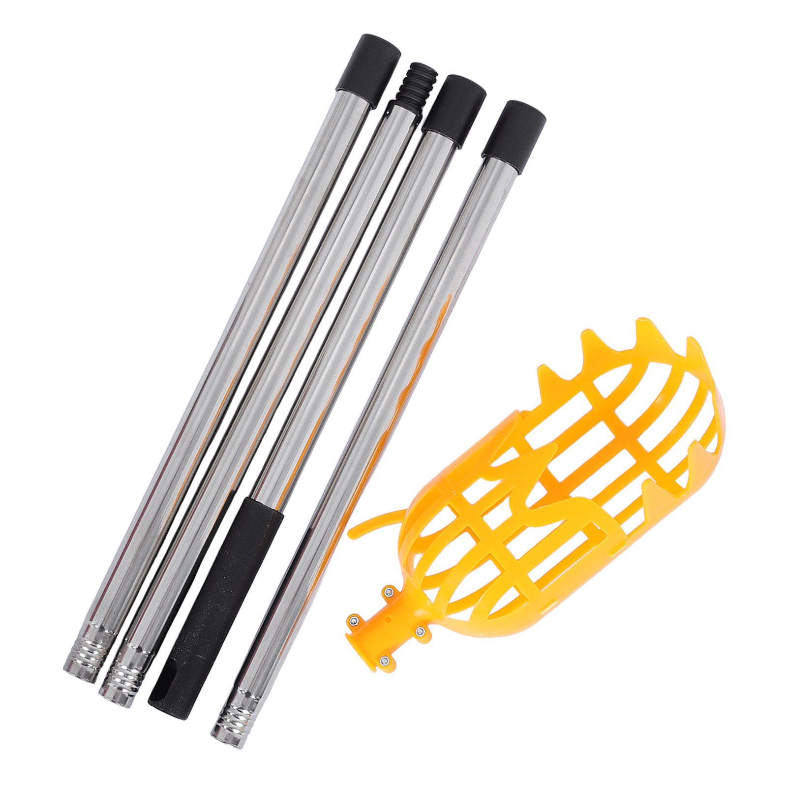 1Set Versatile Fruit Picker Po - Fruit Picker Basket Telescopic Pole 评论和价格