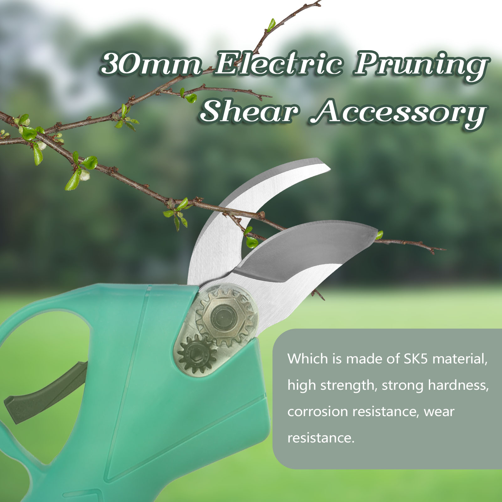 30 mm SK5 Alloy Steel Titanium - Cordless Electric Pruning Shears 30Mm 评论和价格