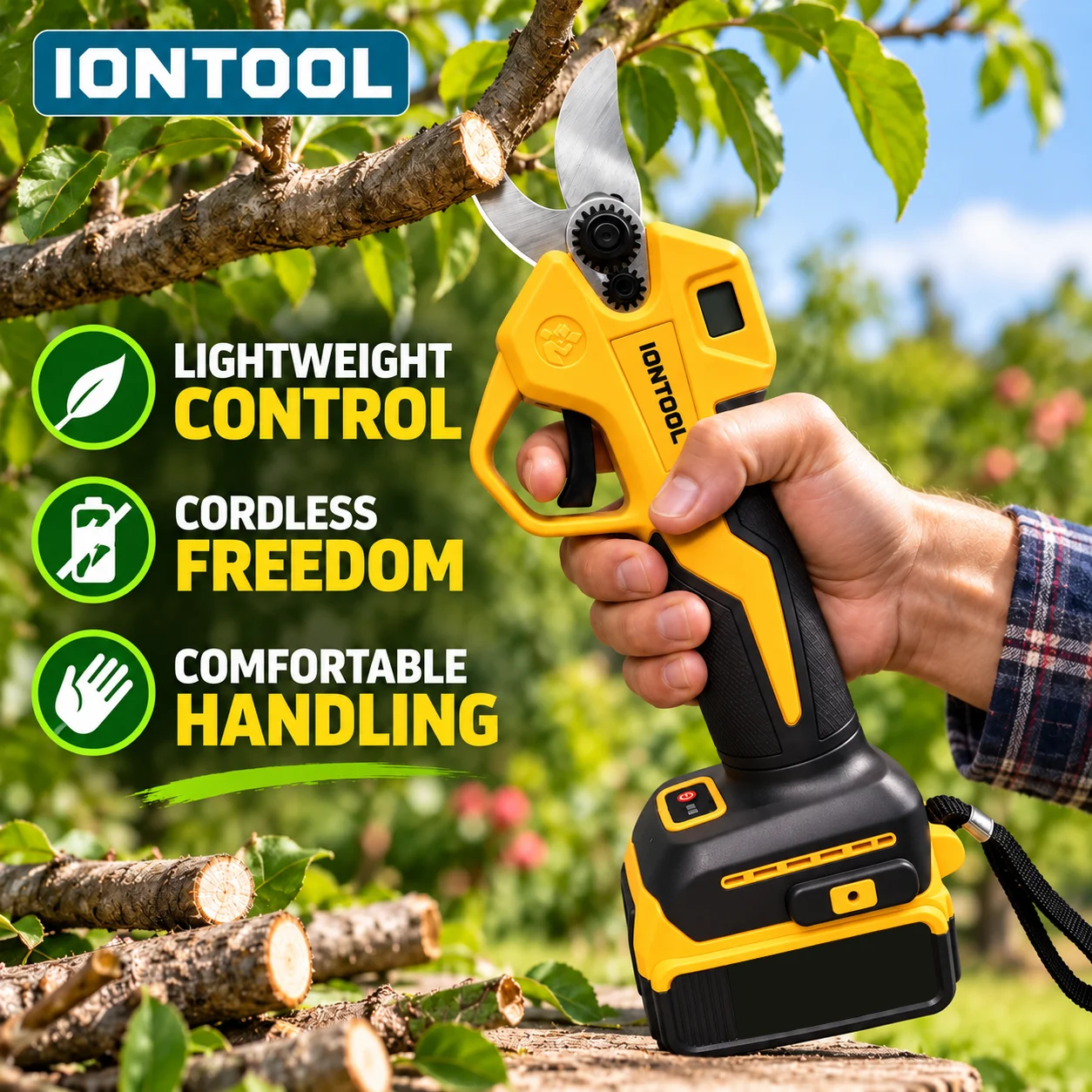 IONTOOL Cordless Electric Prun - Cordless Electric Pruning Shears 30Mm 评论和价格