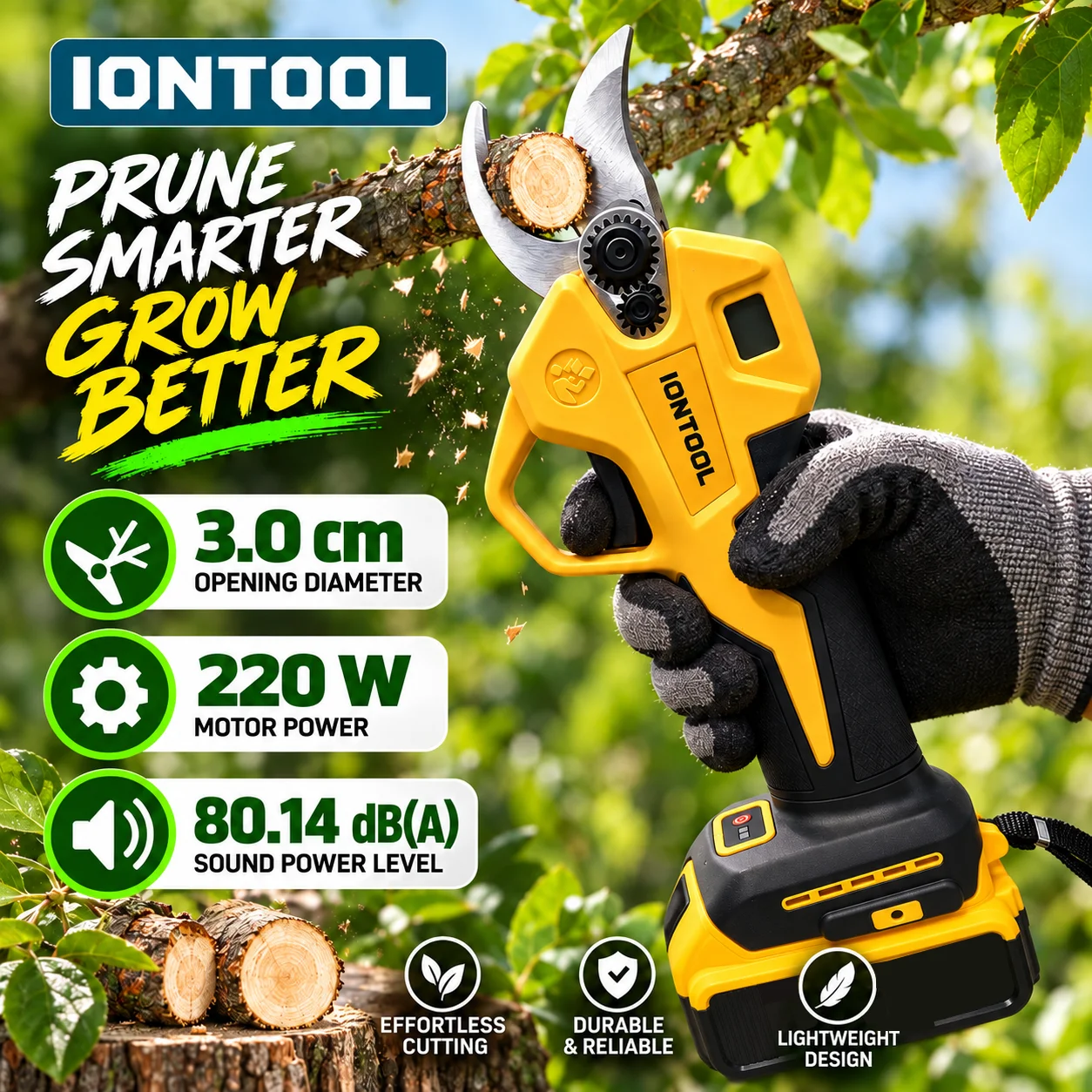IONTOOL Cordless Electric Prun - Cordless Electric Pruning Shears 30Mm 评论和价格