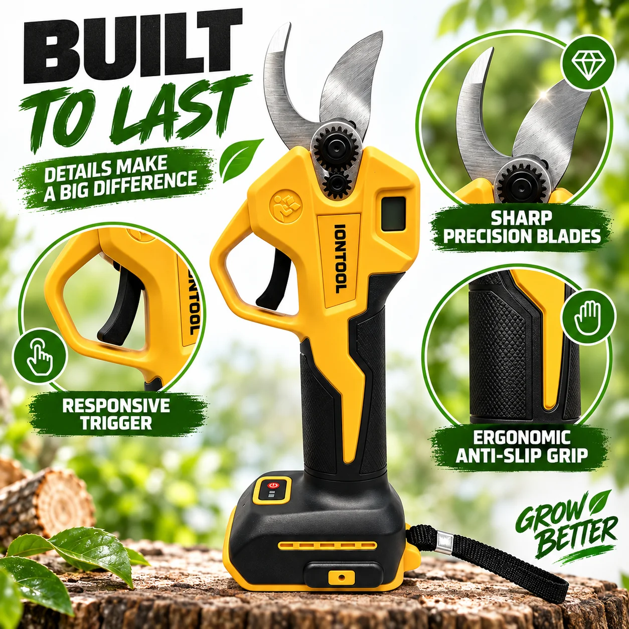 IONTOOL Cordless Electric Prun - Cordless Electric Pruning Shears 30Mm 评论和价格