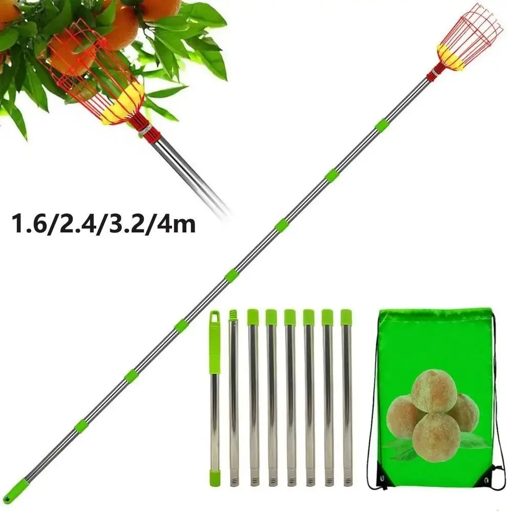 with Basket Fruit Picker Pole  - Fruit Picker Basket Telescopic Pole 评论和价格