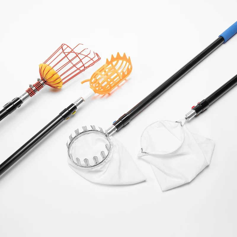 Custom 1.4m To 4m Easy To Atta - Fruit Picker Basket Telescopic Pole 评论和价格