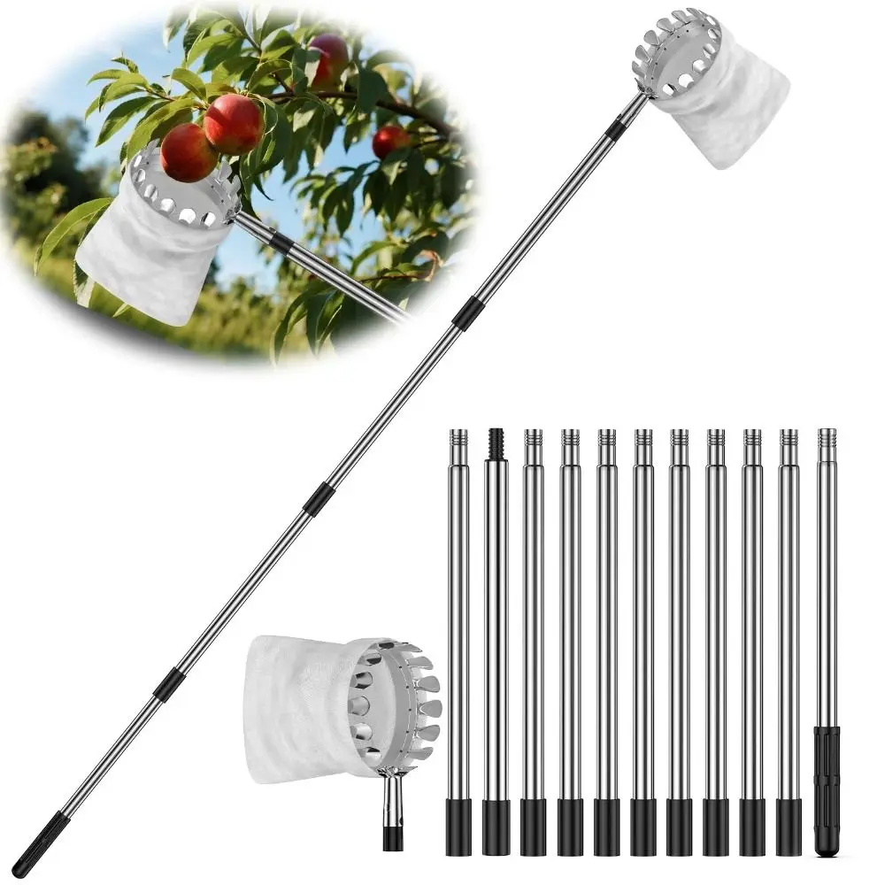 Stainless Steel Fruit Picker M - Fruit Picker Basket Telescopic Pole 评论和价格