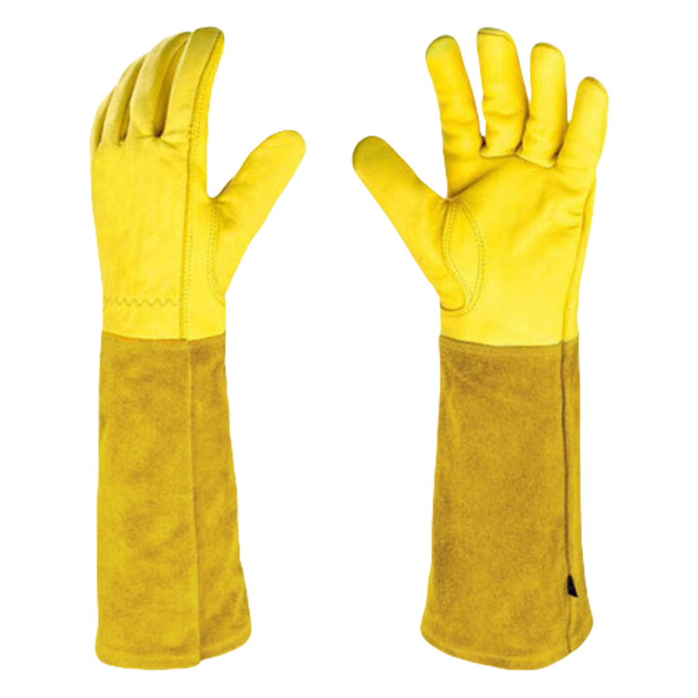 1 Pair Long Thorn Proof Garden - Gardening Gloves Thorn Proof Leather 评论和价格