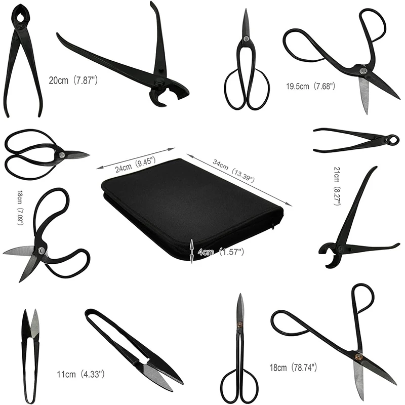 Gardening Bonsai Tool Sets 15p - Bonsai Tool Set Stainless Carbon Steel 评论和价格