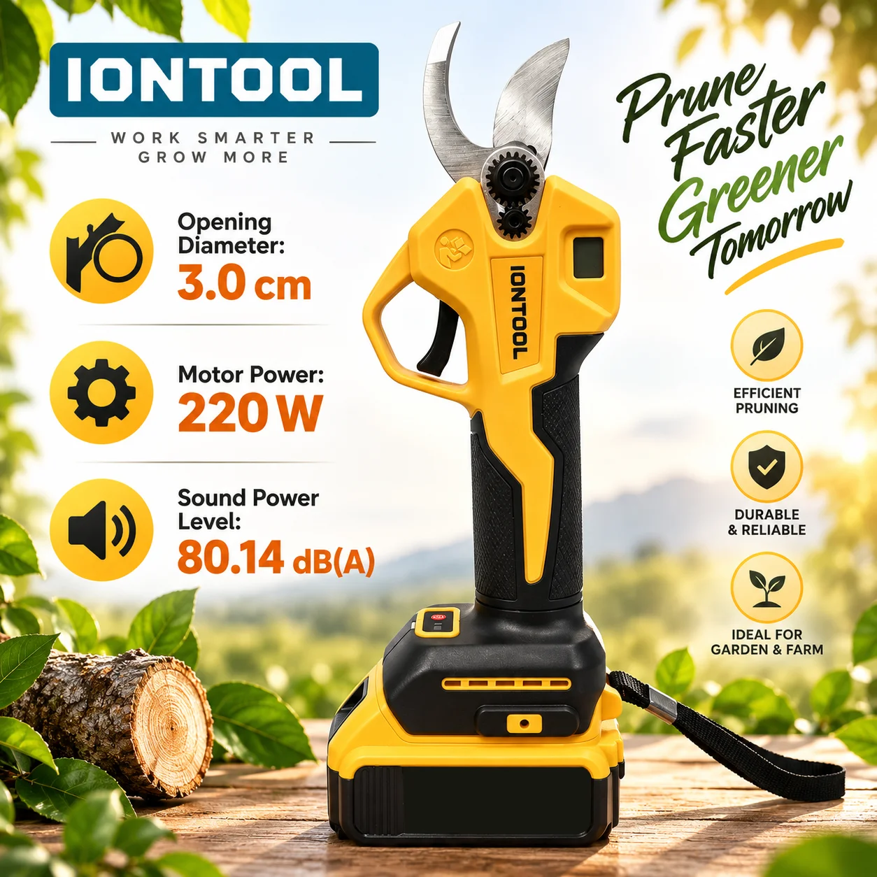 IONTOOL Cordless Electric Prun - Cordless Electric Pruning Shears 30Mm 评论和价格