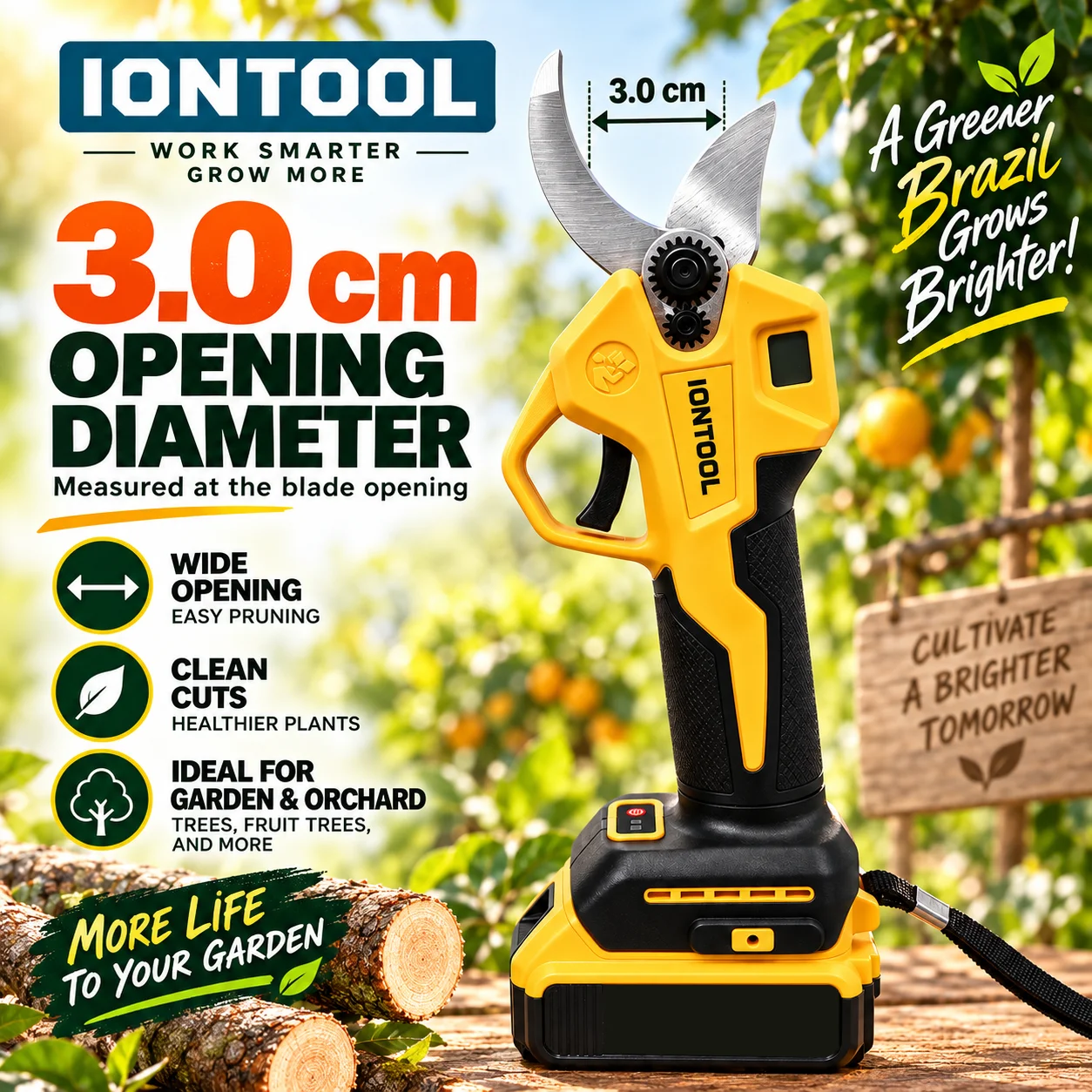 IONTOOL Cordless Electric Prun - Cordless Electric Pruning Shears 30Mm 评论和价格