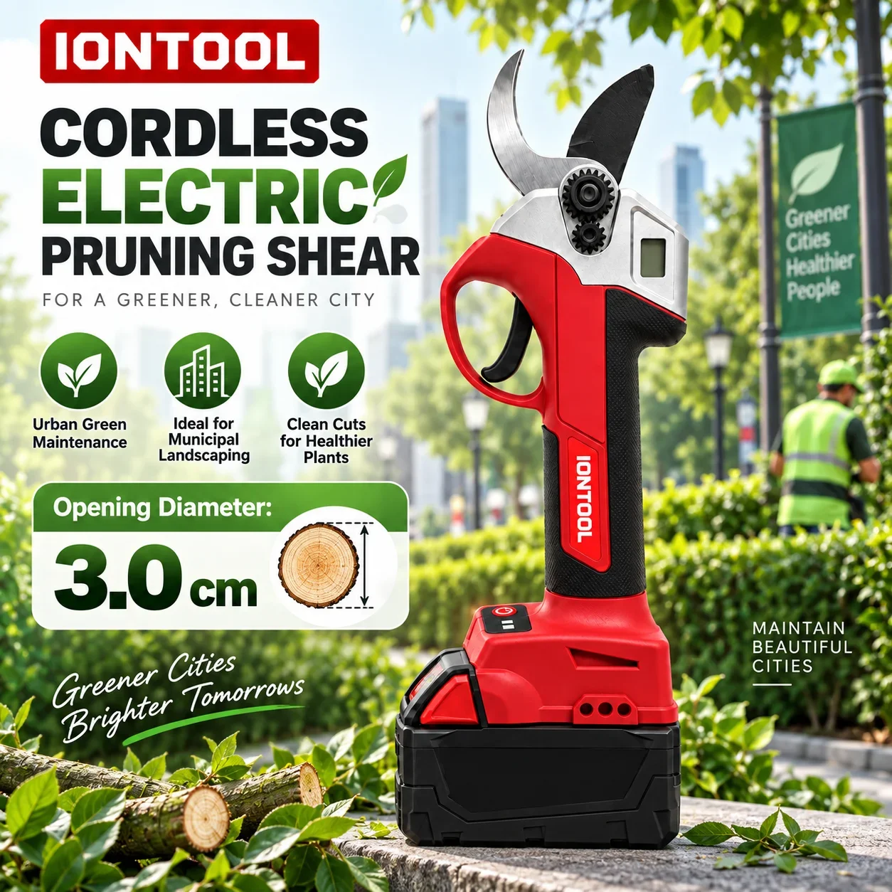 IONTOOL Cordless Electric Prun - Cordless Electric Pruning Shears 30Mm 评论和价格