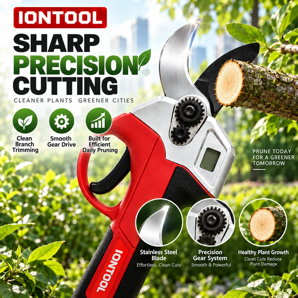 IONTOOL Cordless Electric Prun - Cordless Electric Pruning Shears 30Mm 评论和价格