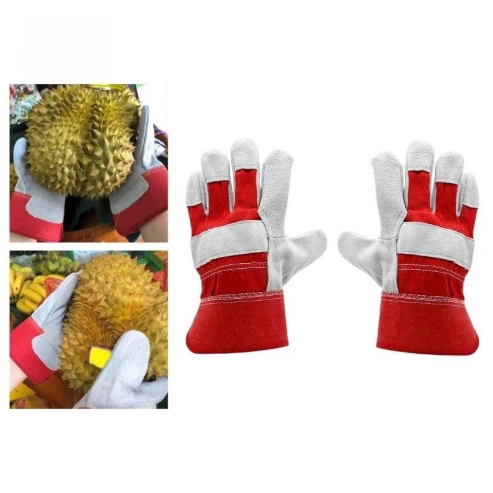 Cowhide Leather Gardening Glov - Gardening Gloves Thorn Proof Leather 评论和价格