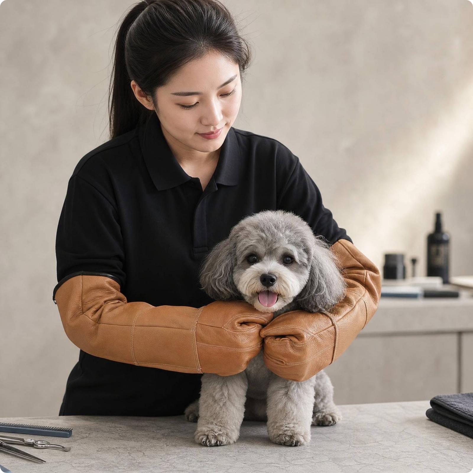 Heavy Duty Long Cuff Cowhide W - Gardening Gloves Thorn Proof Leather 评论和价格