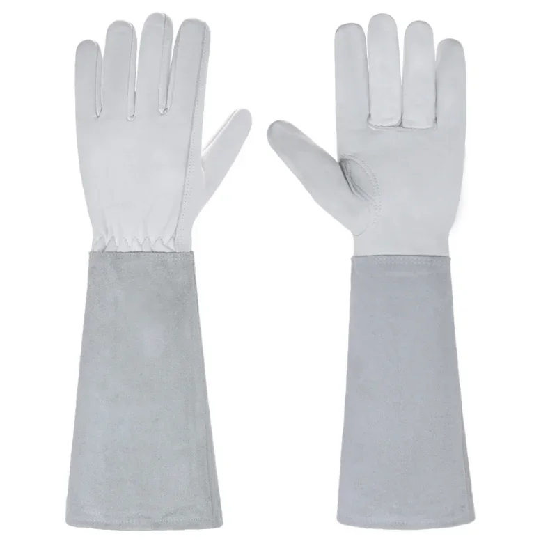 Rose Pruning Gardening Leather - Gardening Gloves Thorn Proof Leather 评论和价格