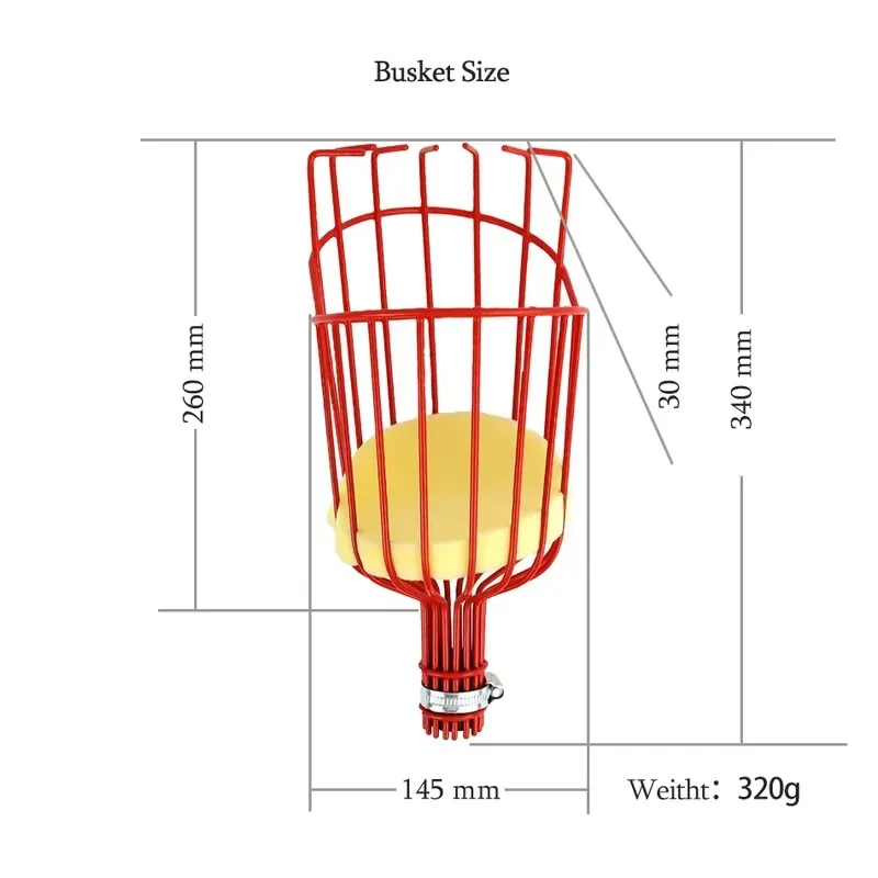 2026 Latest Fruit Picker Pole  - Fruit Picker Basket Telescopic Pole 评论和价格