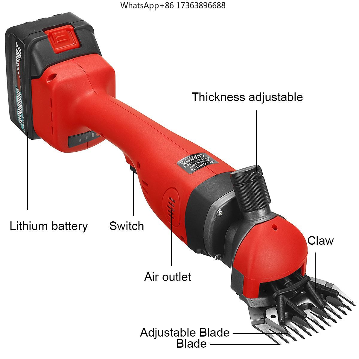 GMO5-76  220V Electric Sheep H - Cordless Electric Pruning Shears 30Mm 评论和价格