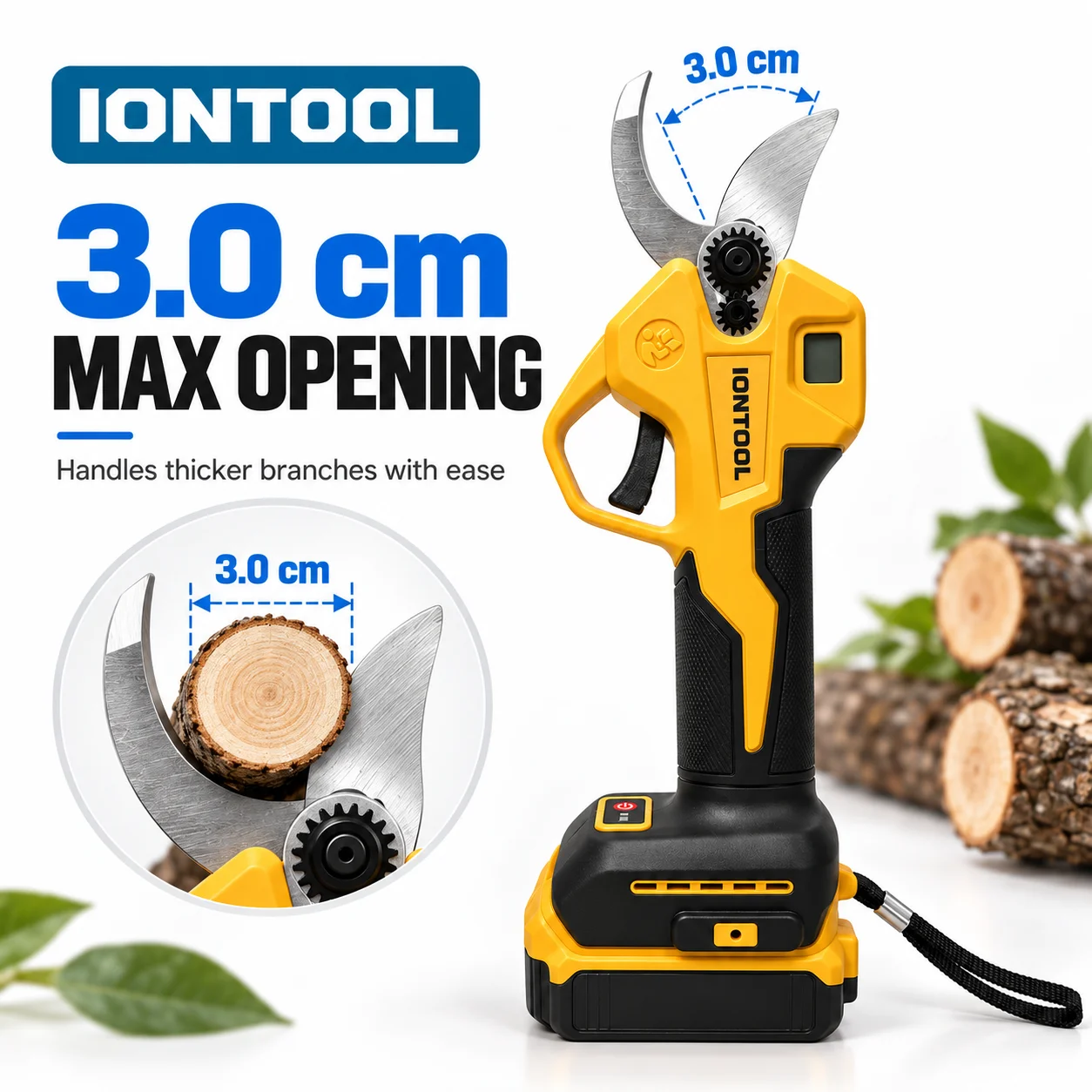 IONTOOL Cordless Electric Prun - Cordless Electric Pruning Shears 30Mm 评论和价格