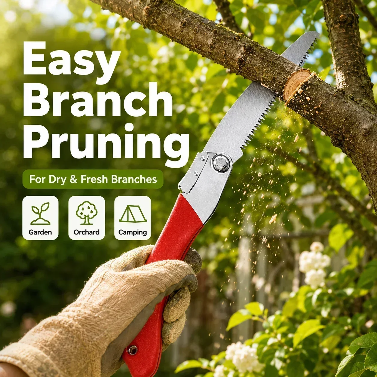 Folding Pruning Saw 210mm SK5  - Pruning Saw Folding Hand Saw Tree 评论和价格