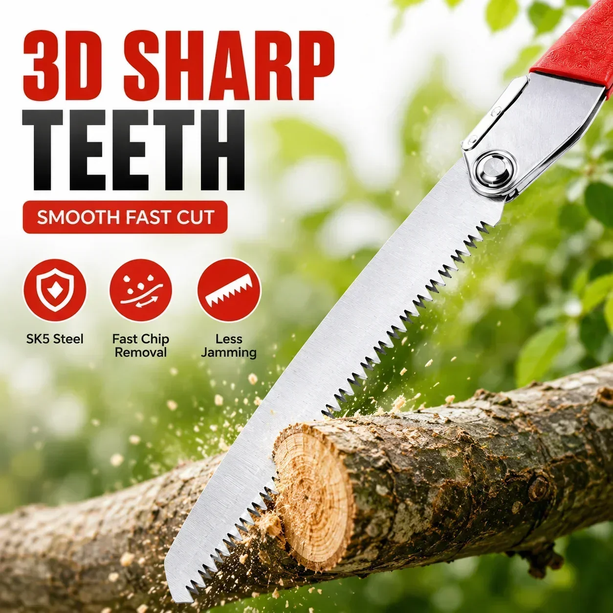 Folding Pruning Saw 210mm SK5  - Pruning Saw Folding Hand Saw Tree 评论和价格